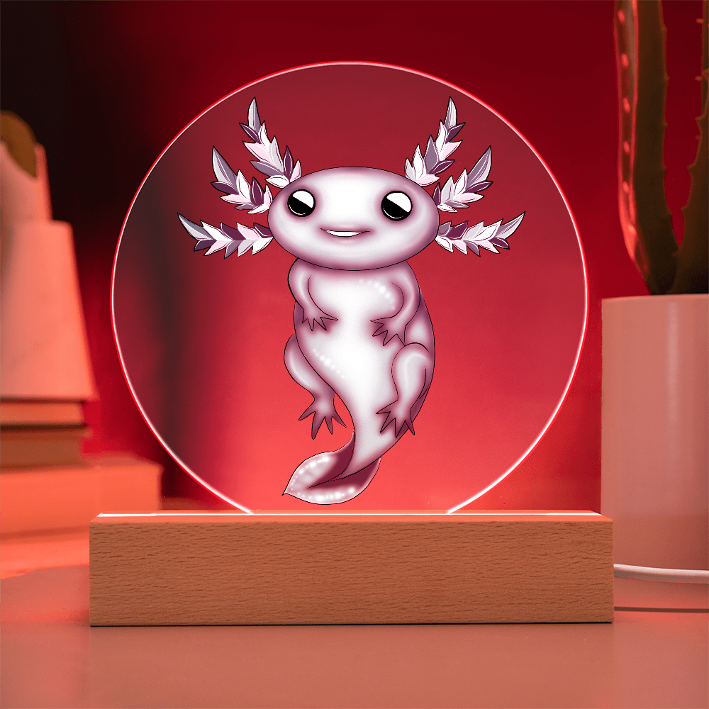Charming LED Axolotl Plaque - Ideal for Creating a Cozy Winter Room Atmosphere