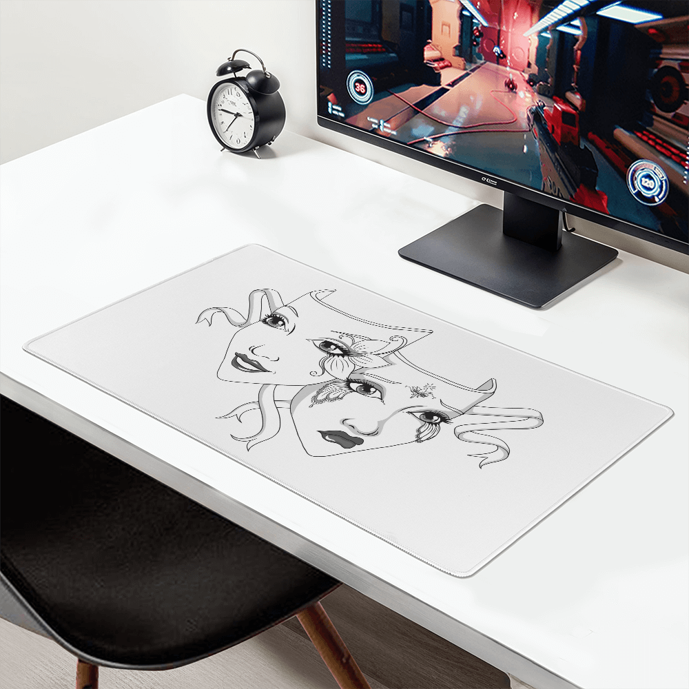 Drama Mask Desk Mat