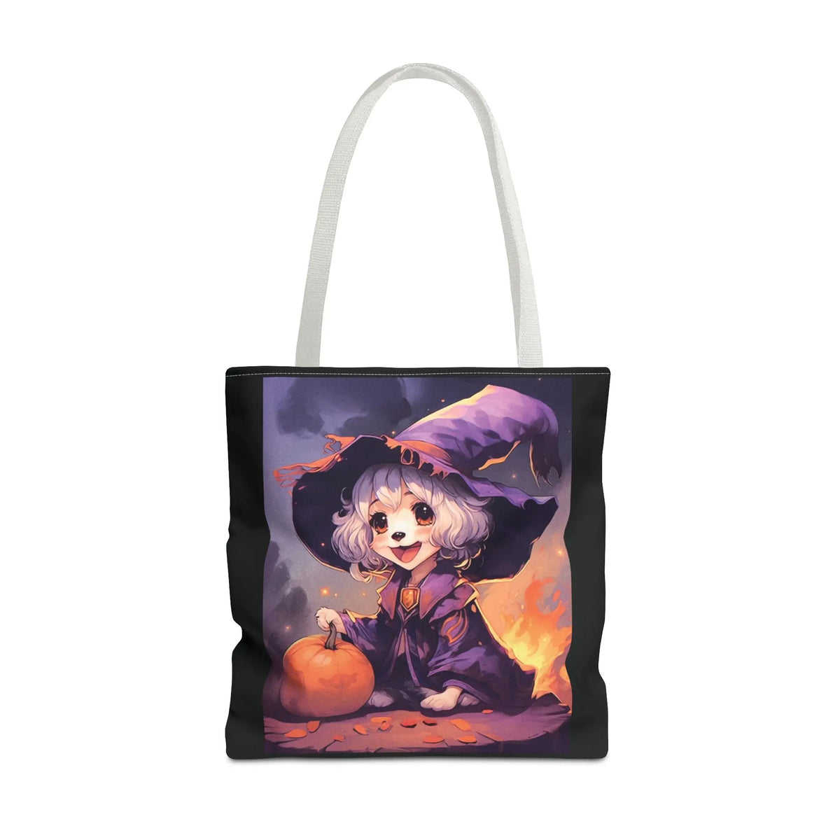 Tote Bag - Happy Shih Tzu Witch Halloween Design Printify