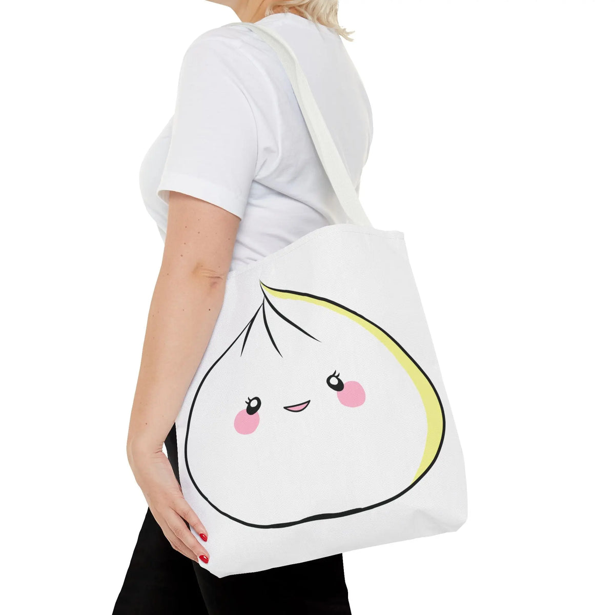 Tote Bag - Sweet Dumpling Design with Pink Cheeks Printify