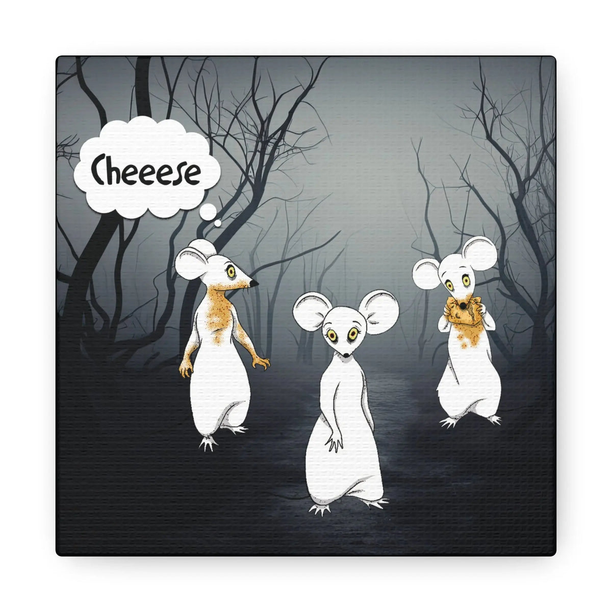 Zombie Rats Searching for Cheese Wall Art Printify