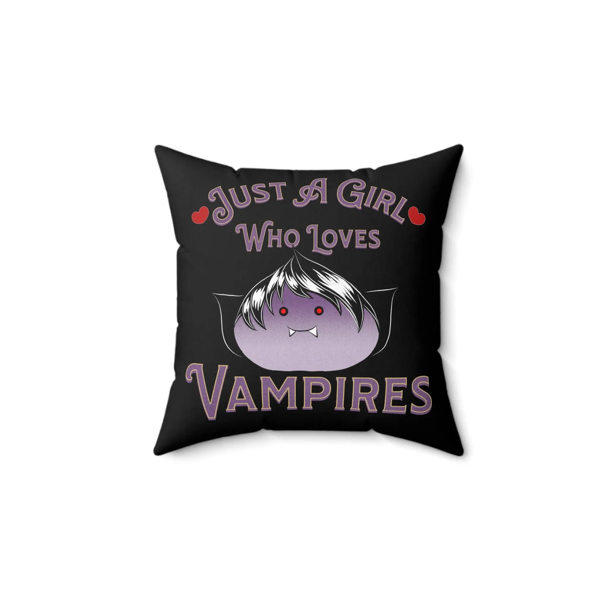 A Girl Who Loves Vampires Pillow 