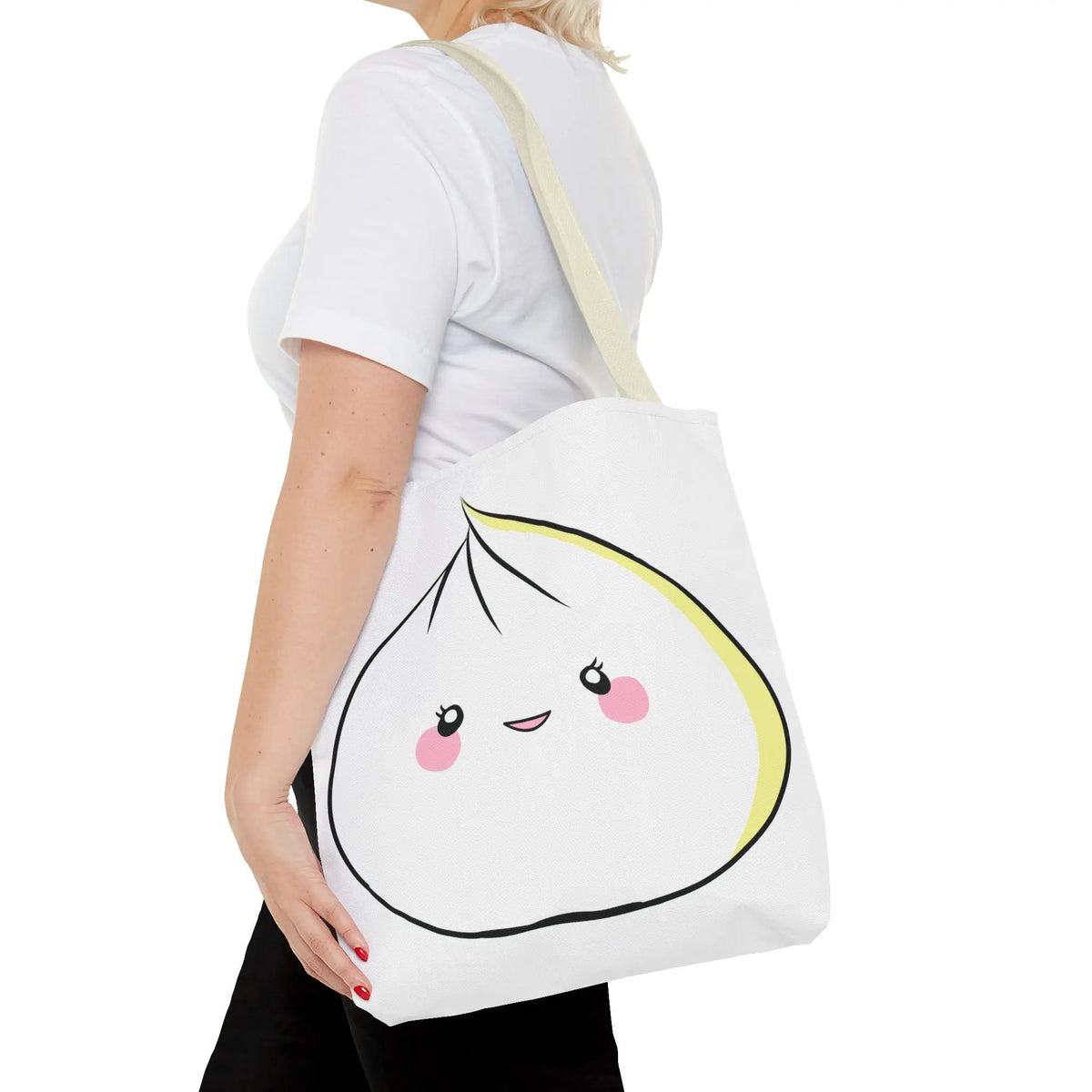 Tote Bag - Sweet Dumpling Design with Pink Cheeks Printify