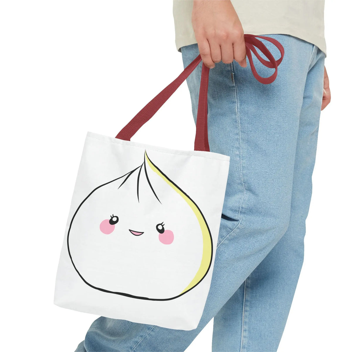 Tote Bag - Sweet Dumpling Design with Pink Cheeks Printify