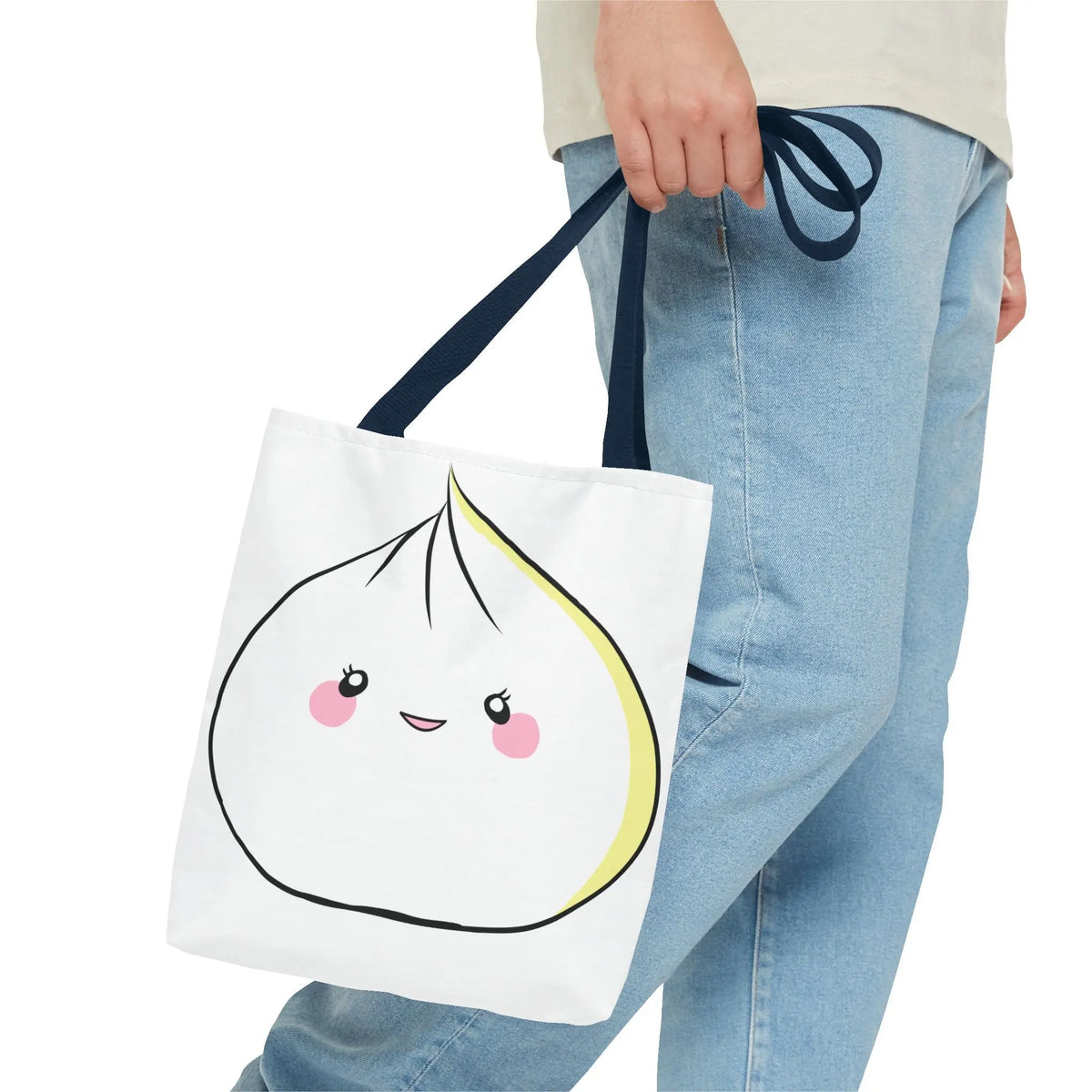 Tote Bag - Sweet Dumpling Design with Pink Cheeks Printify