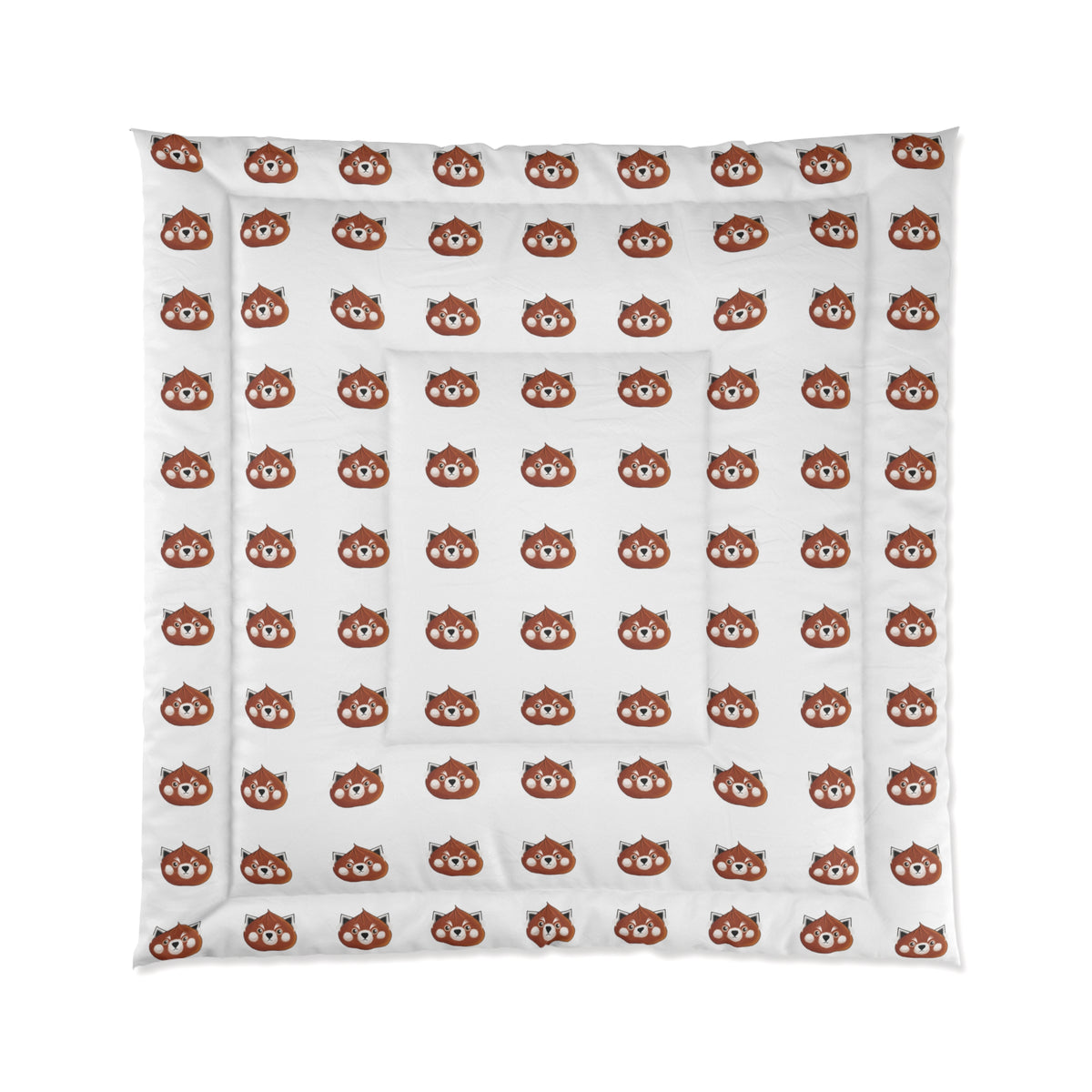 Minimalist Red Panda Dumpling Comforter