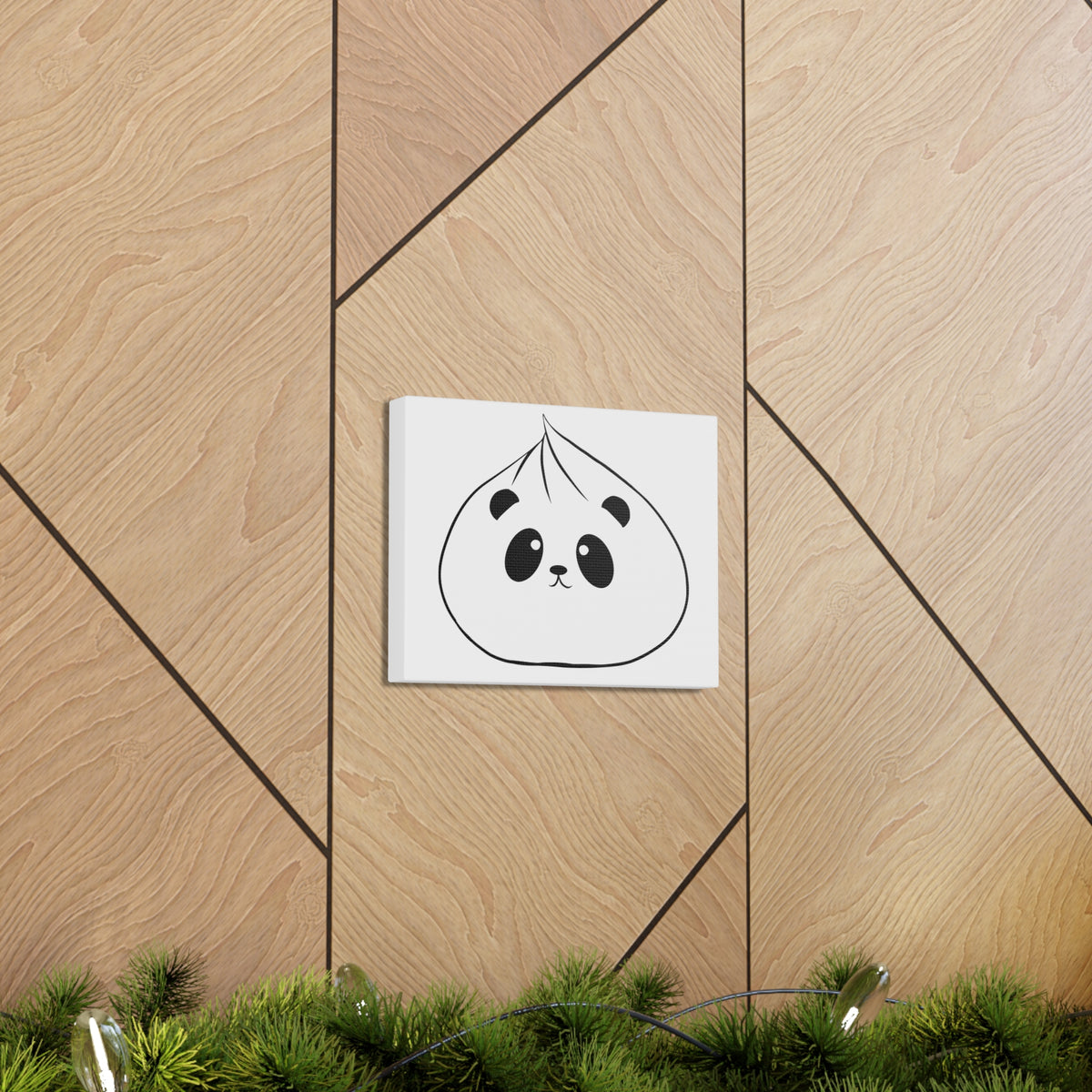 Panda Dumpling Canvas Wall Art