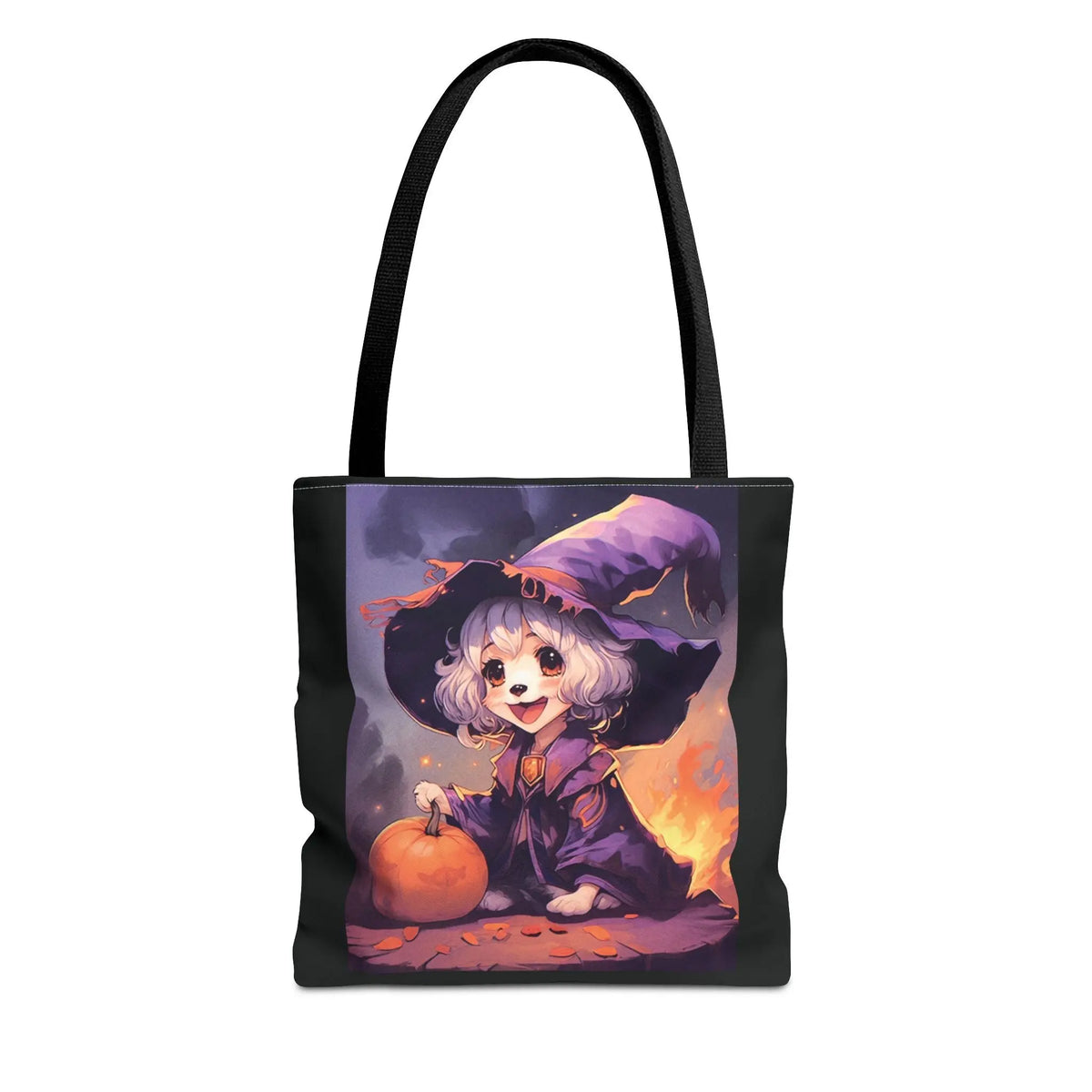 Tote Bag - Happy Shih Tzu Witch Halloween Design Printify