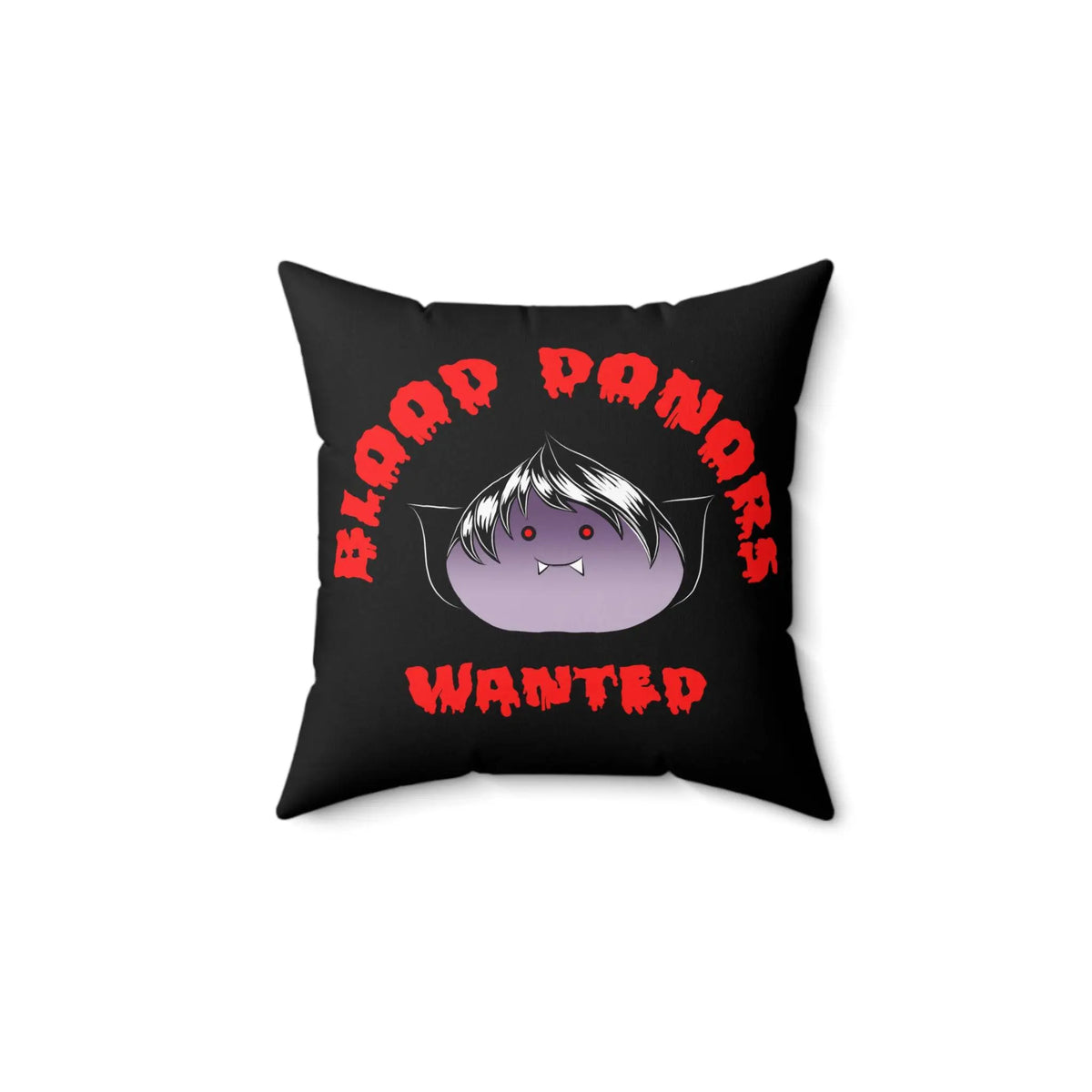 Blood Donors Wanted Vampire Dumpling Decorative Pillow Kawaii Esquire