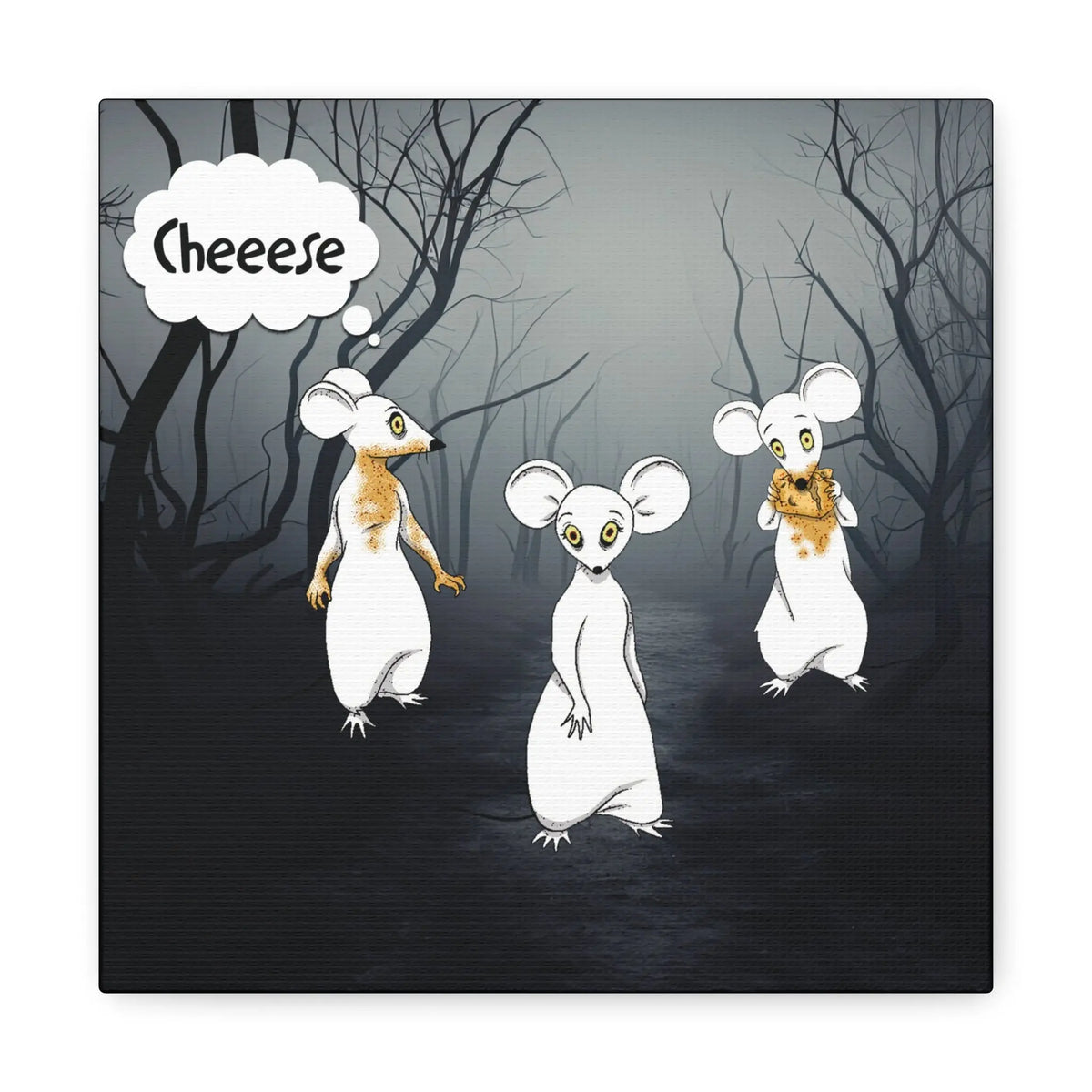 Zombie Rats Searching for Cheese Wall Art Printify