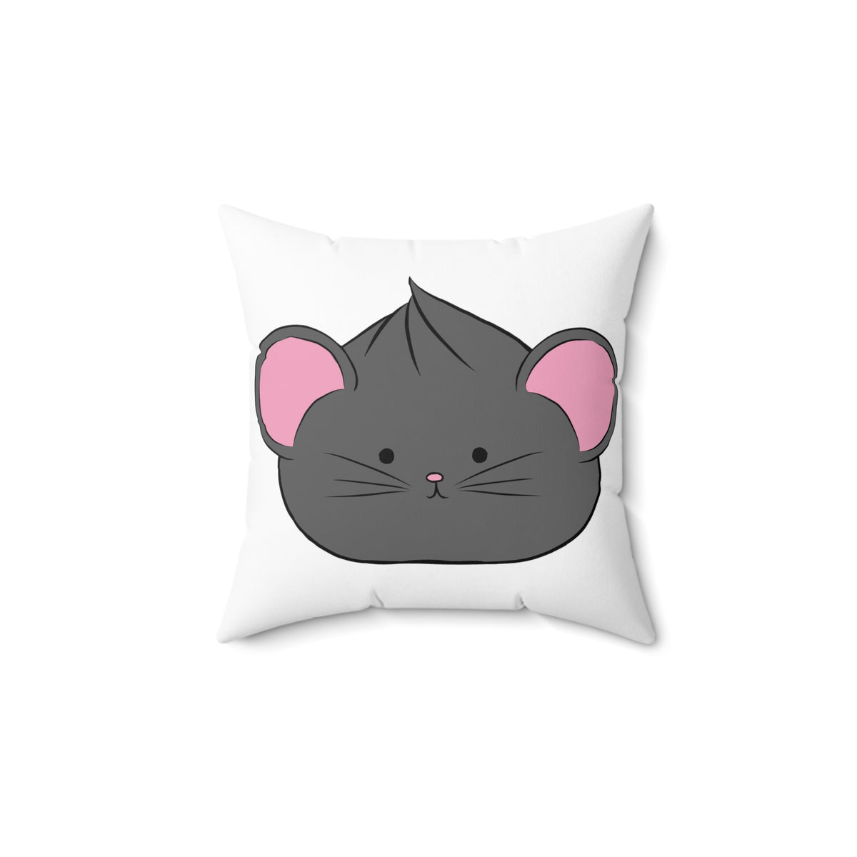 Adorable Mouse Dumpling Spun Polyester Square Pillow