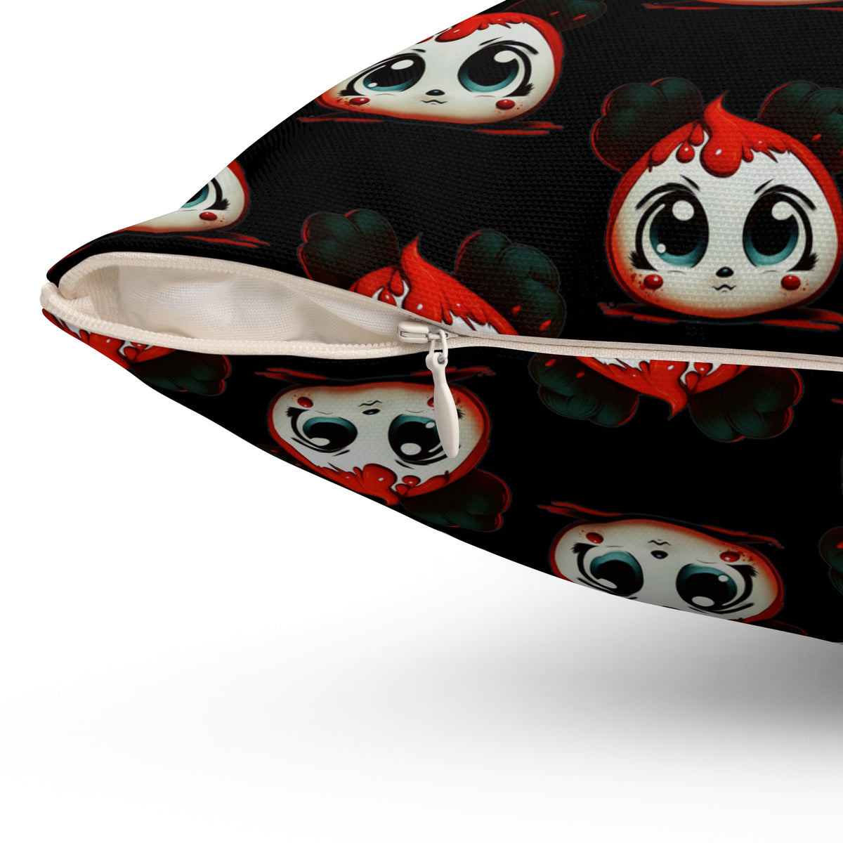 Double-Sided Killer Clown Dumpling Pattern Pillow - Unique and Eye-Catching Decor