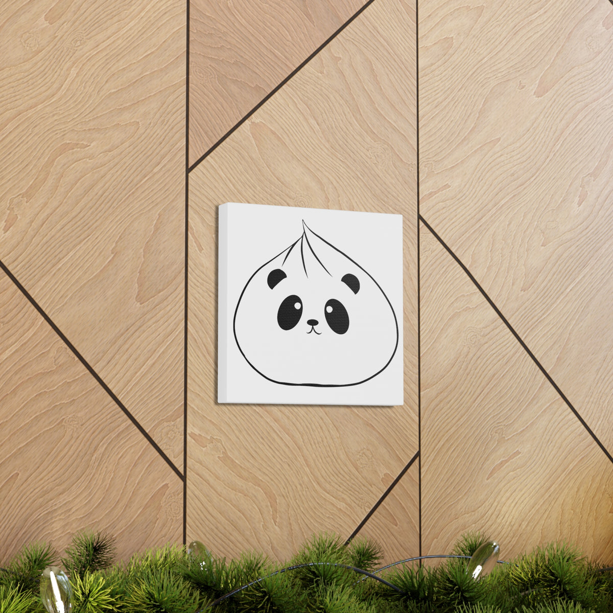 Panda Dumpling Canvas Wall Art