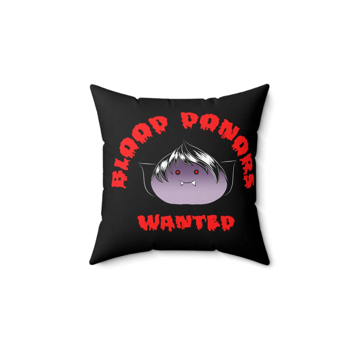 Blood Donors Wanted Vampire Dumpling Decorative Pillow Kawaii Esquire