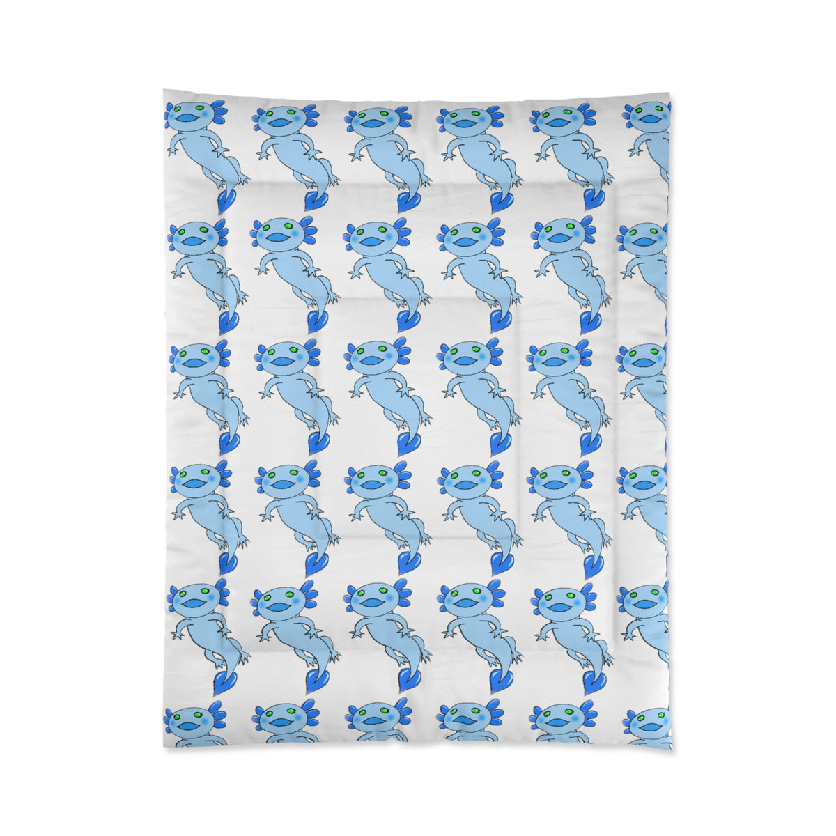 Blue Axolotl Comforter - Kawaii Esquire