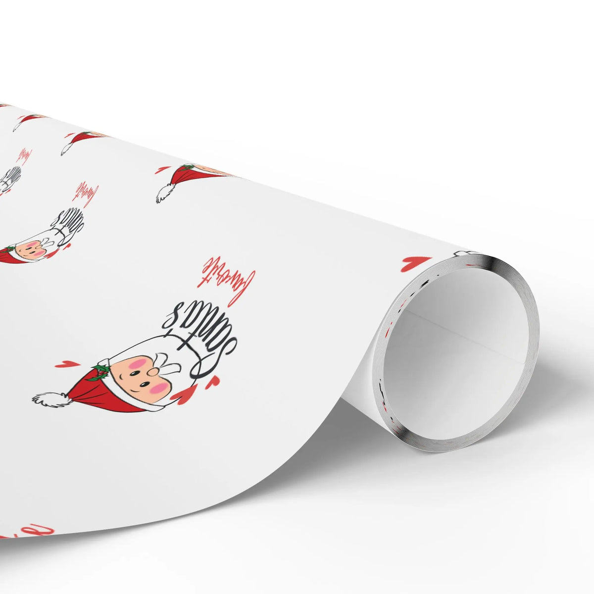 Christmas Wrapping Paper, Santa Dumpling Design - Santa's Favorite Printify