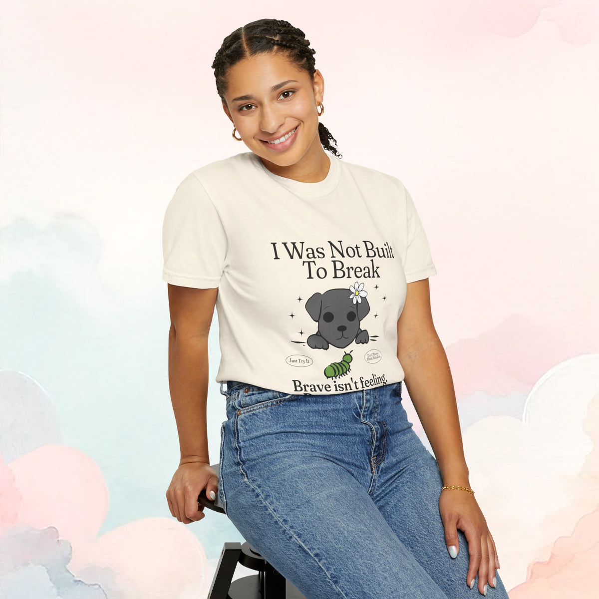 Brave Chiweenie Inspirational T-Shirt - Positive, Motivational, Inspirational, Comfort Colors T-shirt - Kawaii Esquire