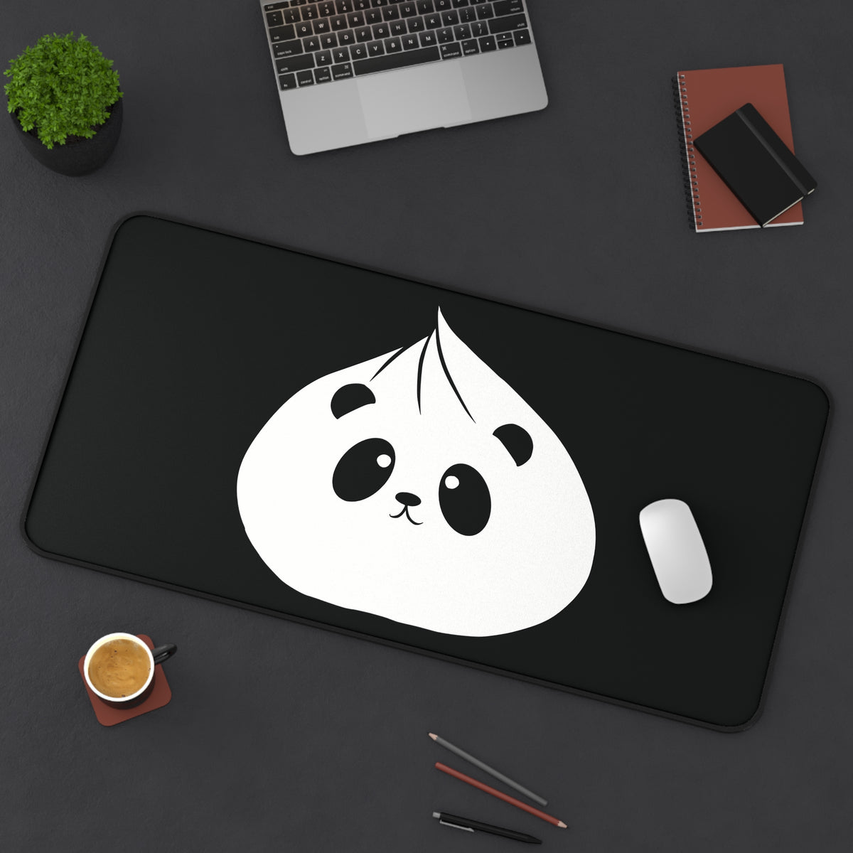 Panda Dumpling Desk Mat