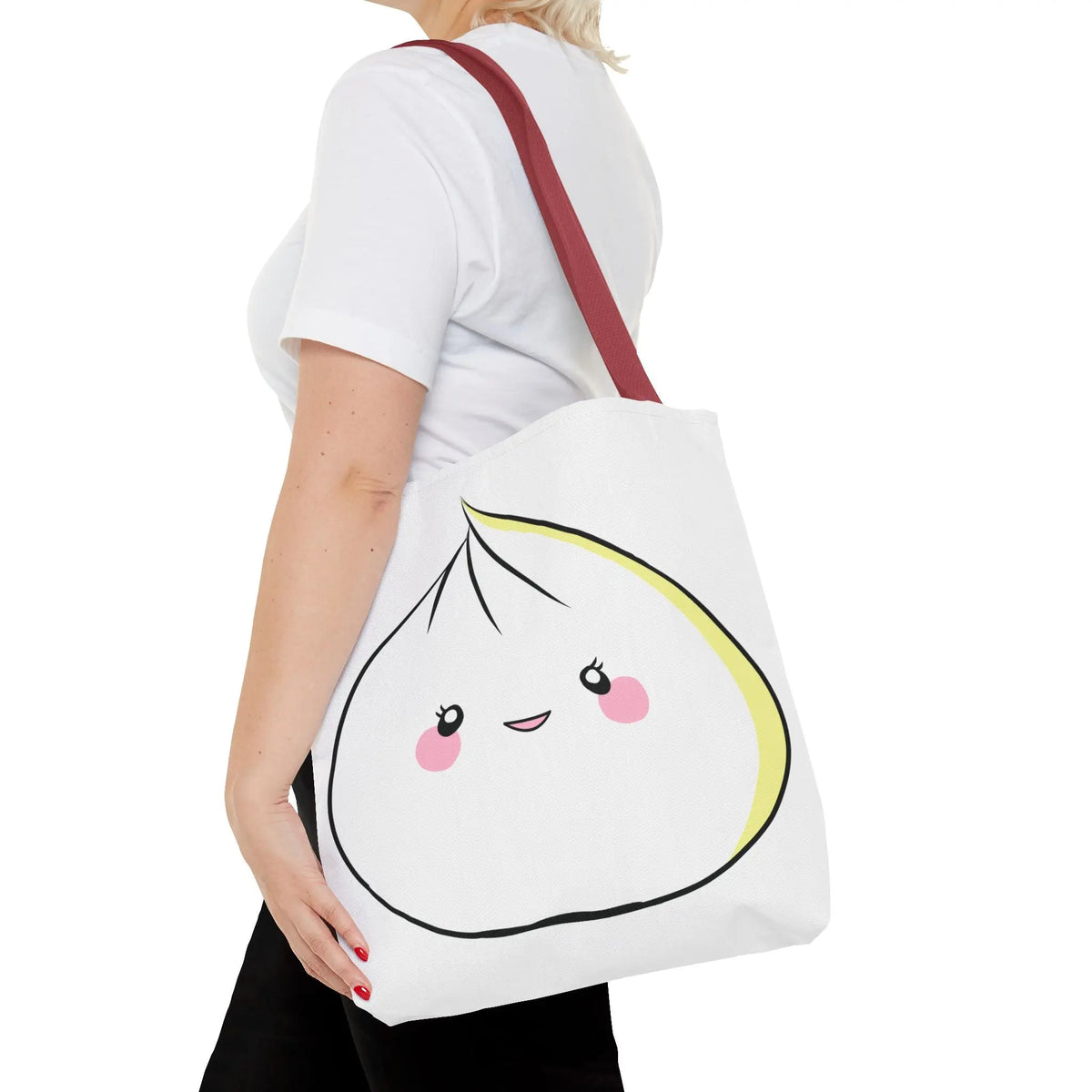 Tote Bag - Sweet Dumpling Design with Pink Cheeks Printify