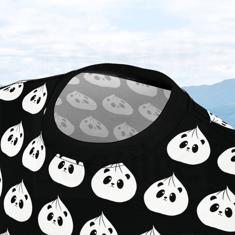 Adorable Black & White Panda Dumpling All Over Print Tee - Kawaii Esquire