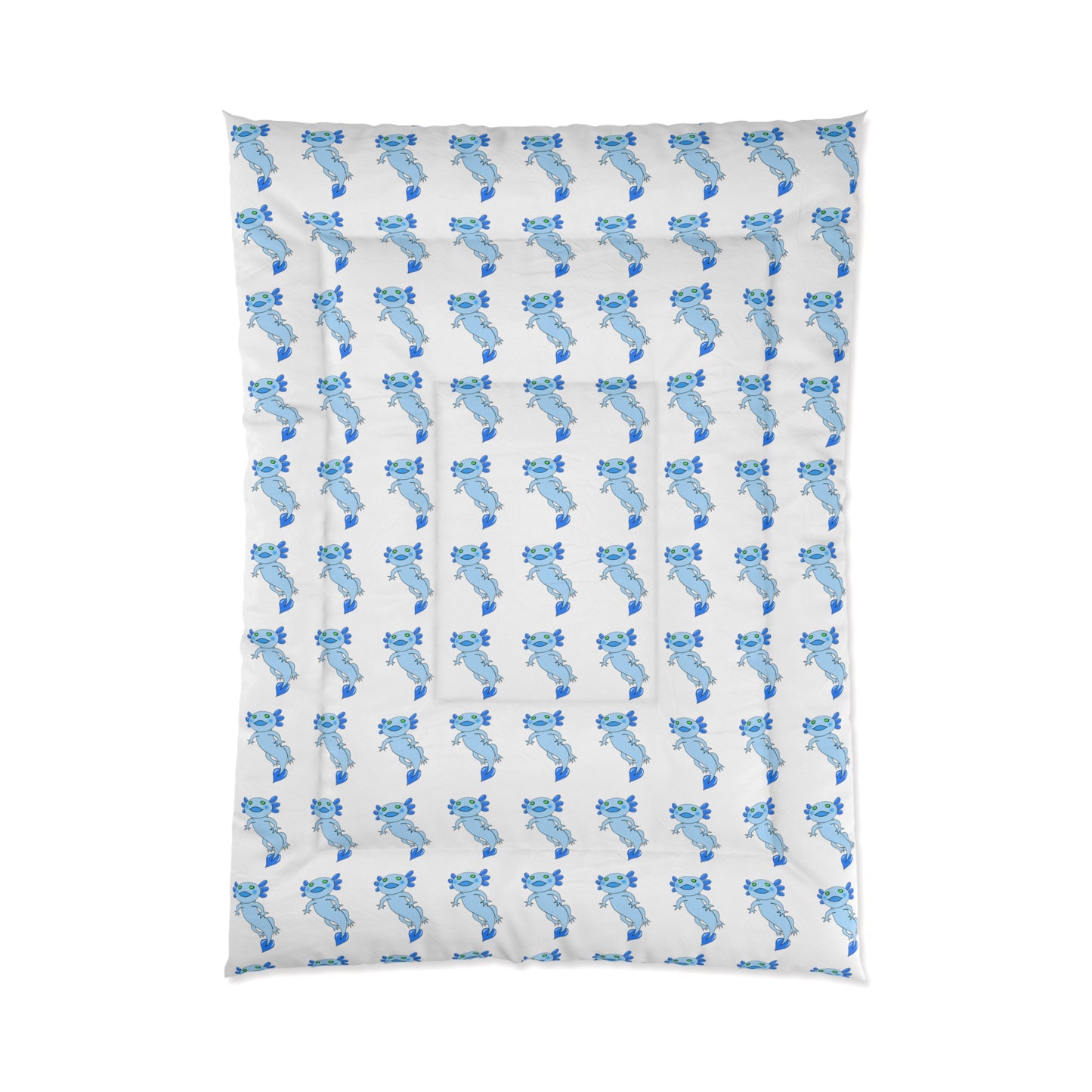 Blue Axolotl Comforter
