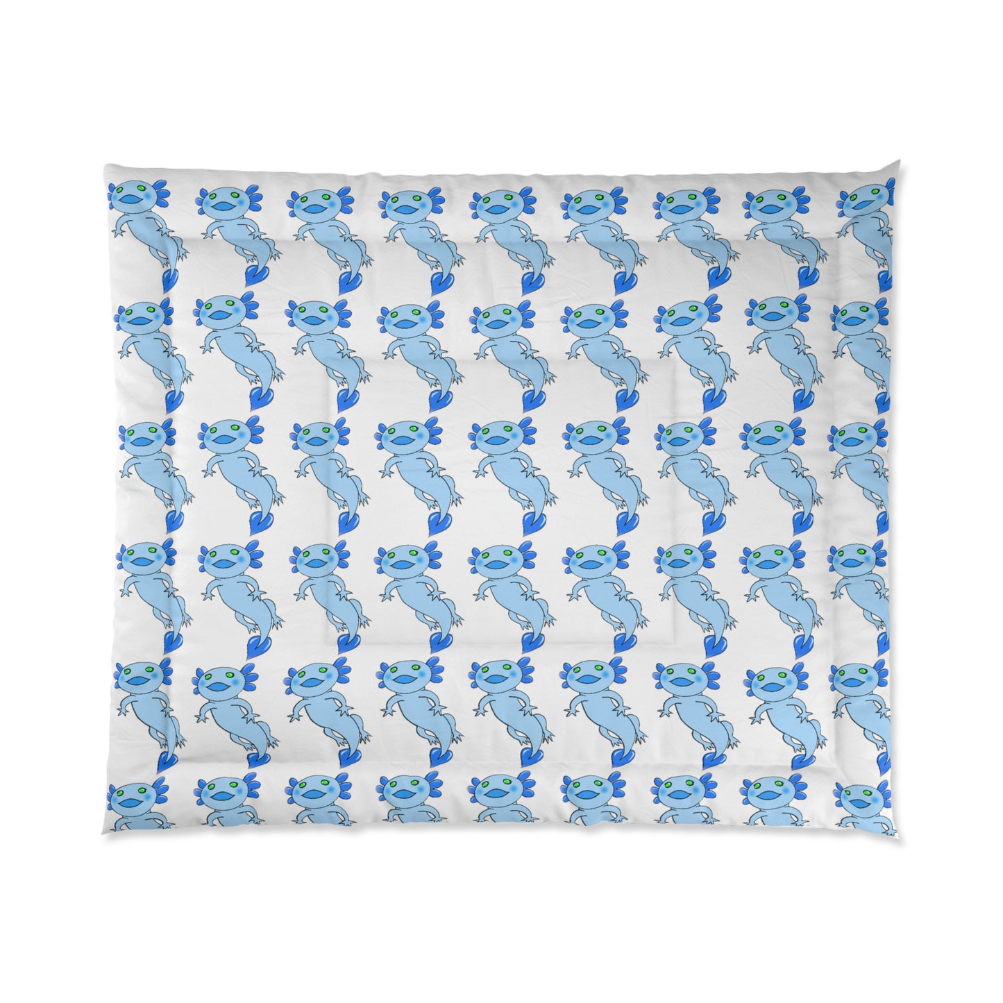 Blue Axolotl Comforter