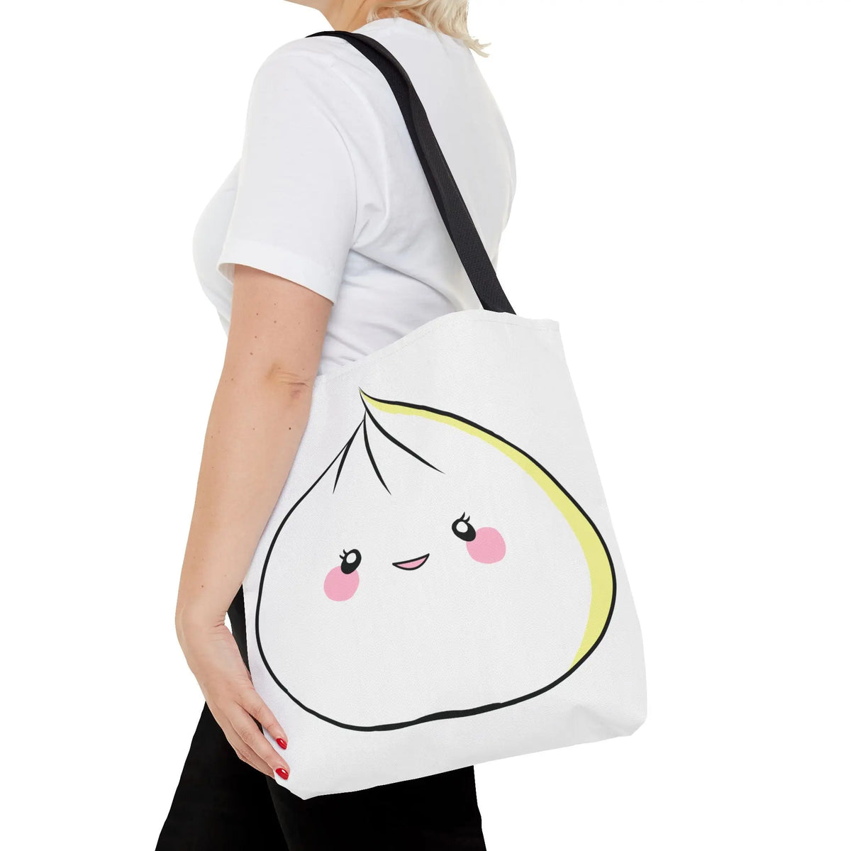 Tote Bag - Sweet Dumpling Design with Pink Cheeks Printify