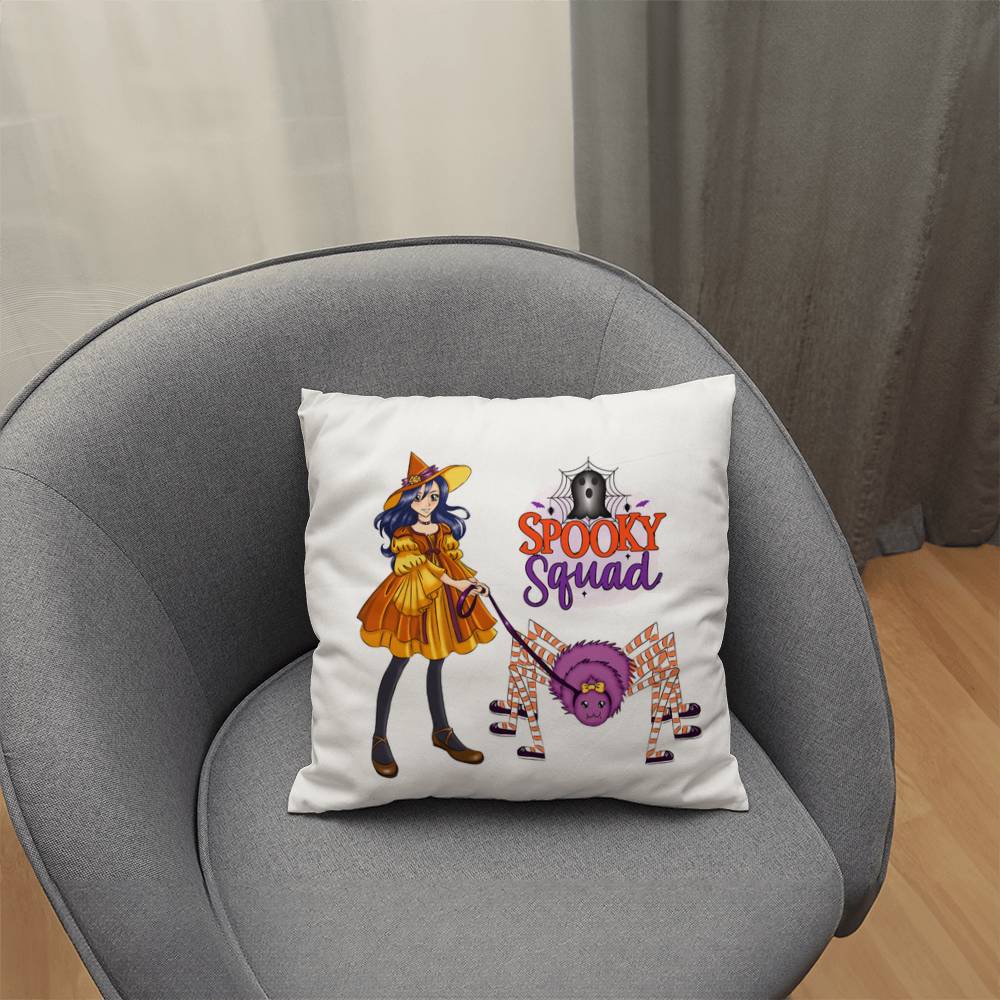 Spooky Squad Halloween Throw Pillow