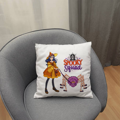 Spooky Squad Halloween Throw Pillow