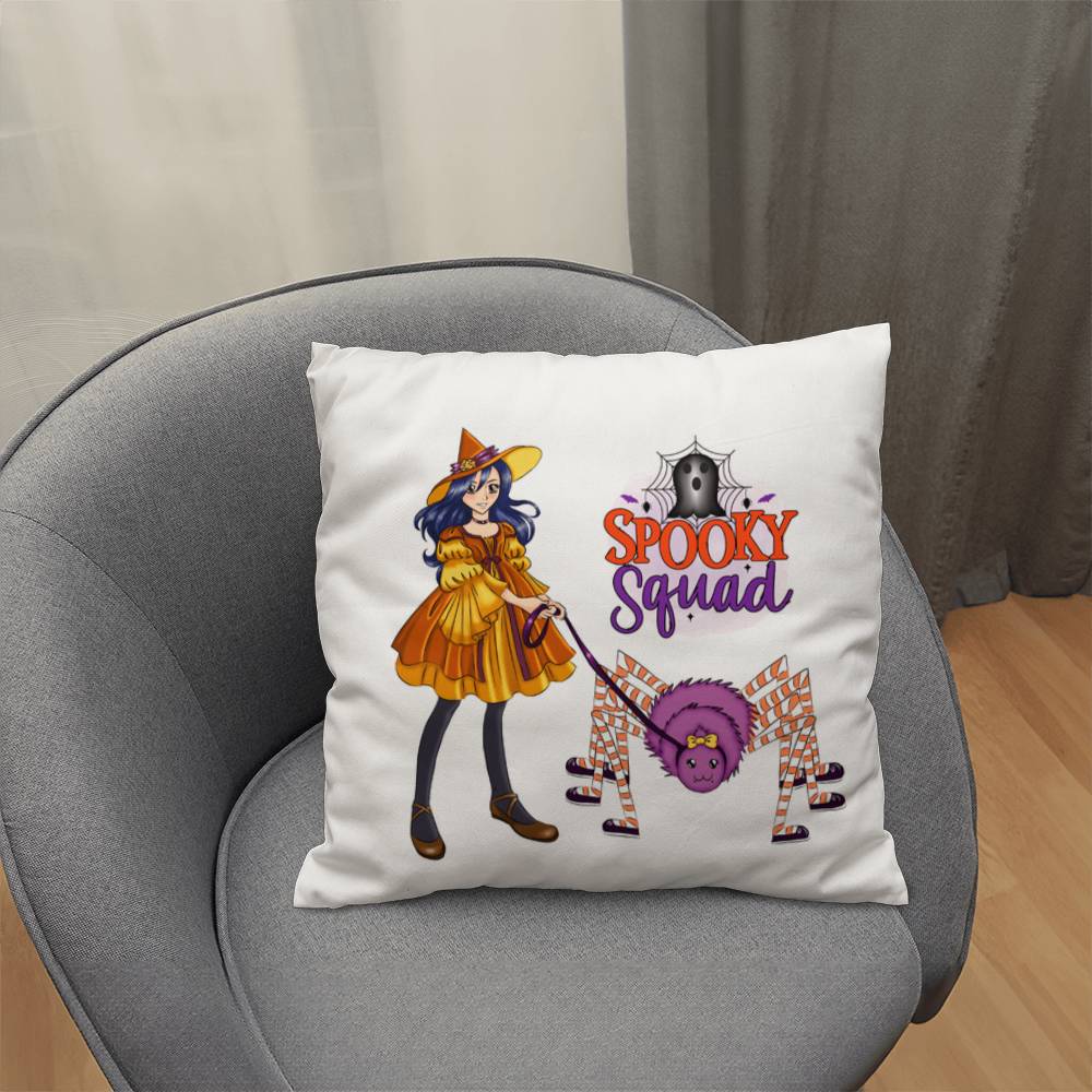 Spooky Squad Halloween Throw Pillow