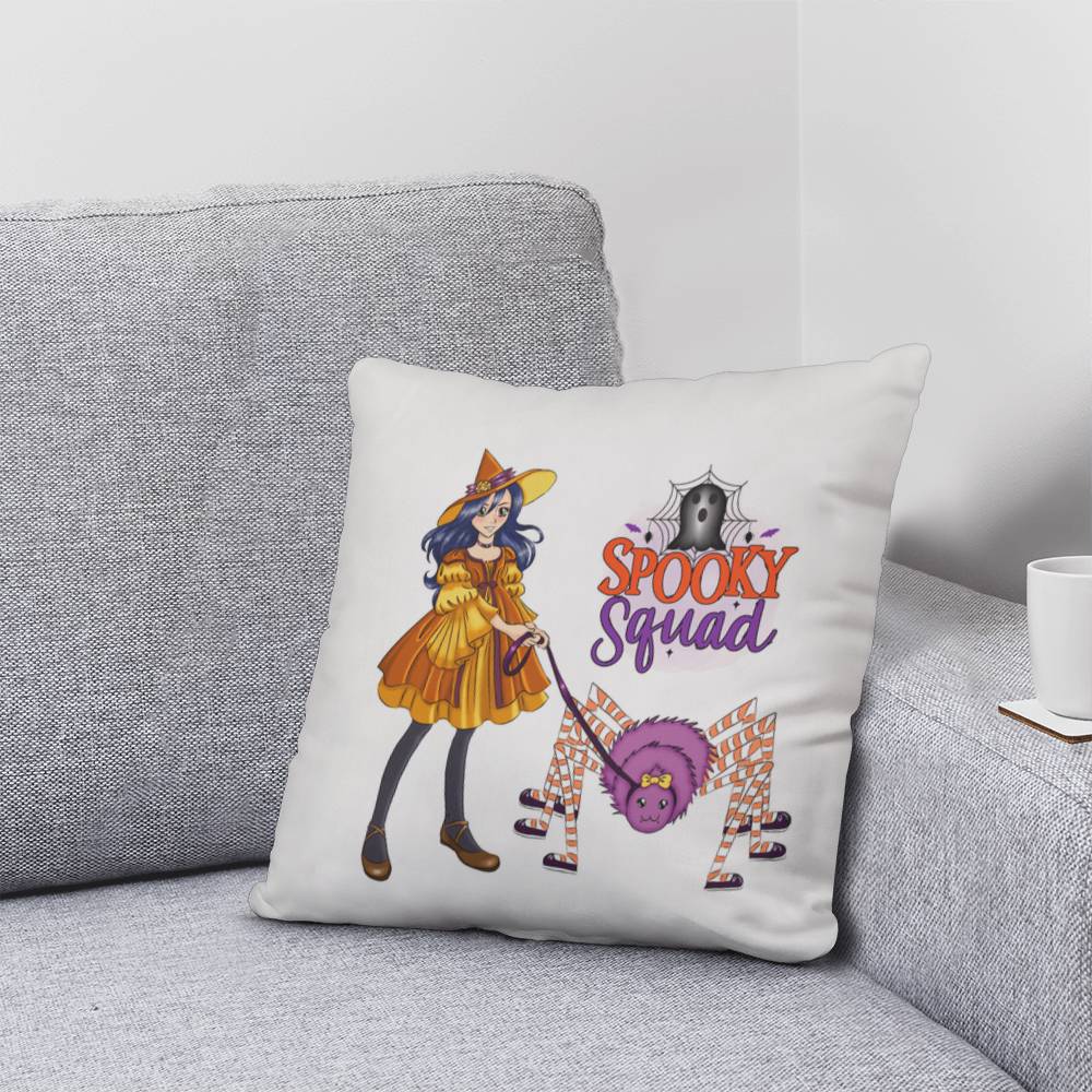 Spooky Squad Halloween Throw Pillow