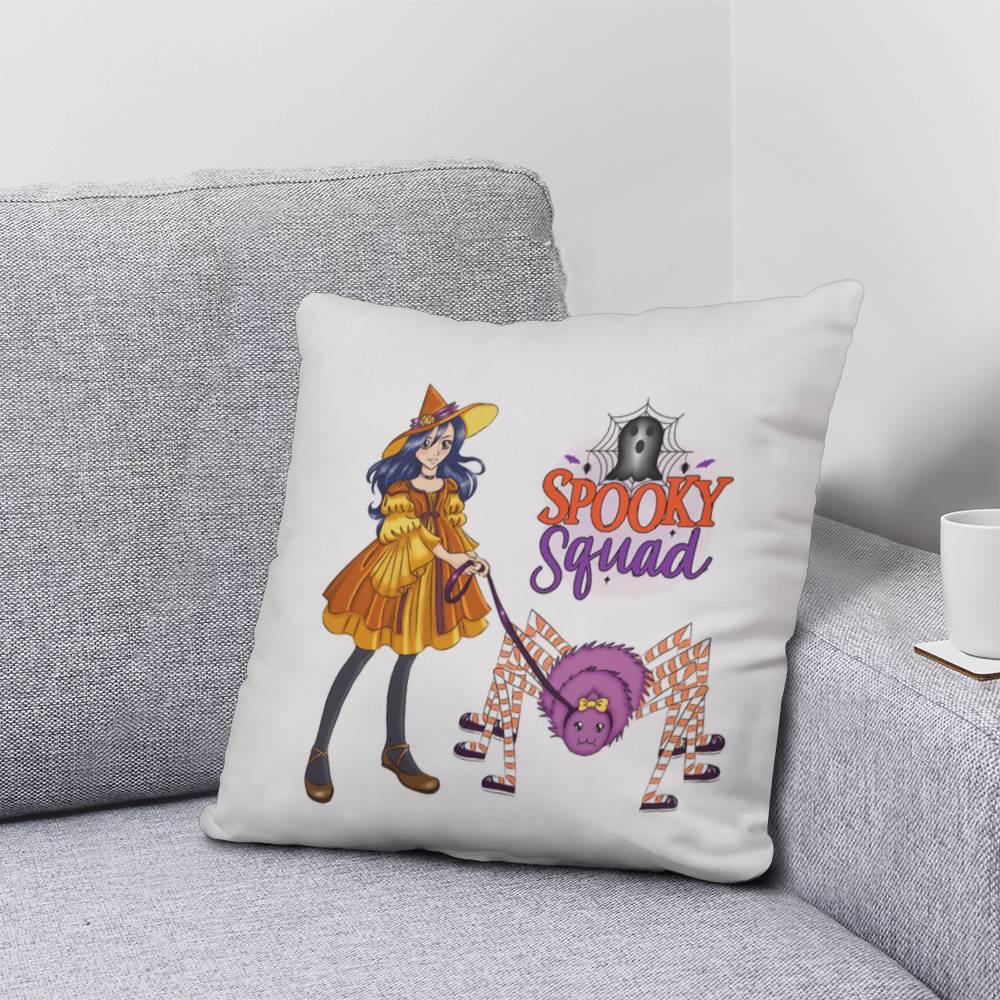 Spooky Squad Halloween Throw Pillow