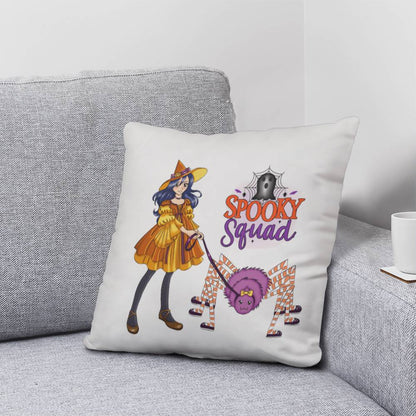 Spooky Squad Halloween Throw Pillow