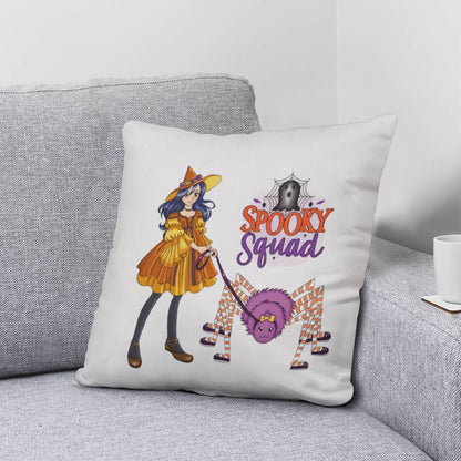Spooky Squad Halloween Throw Pillow
