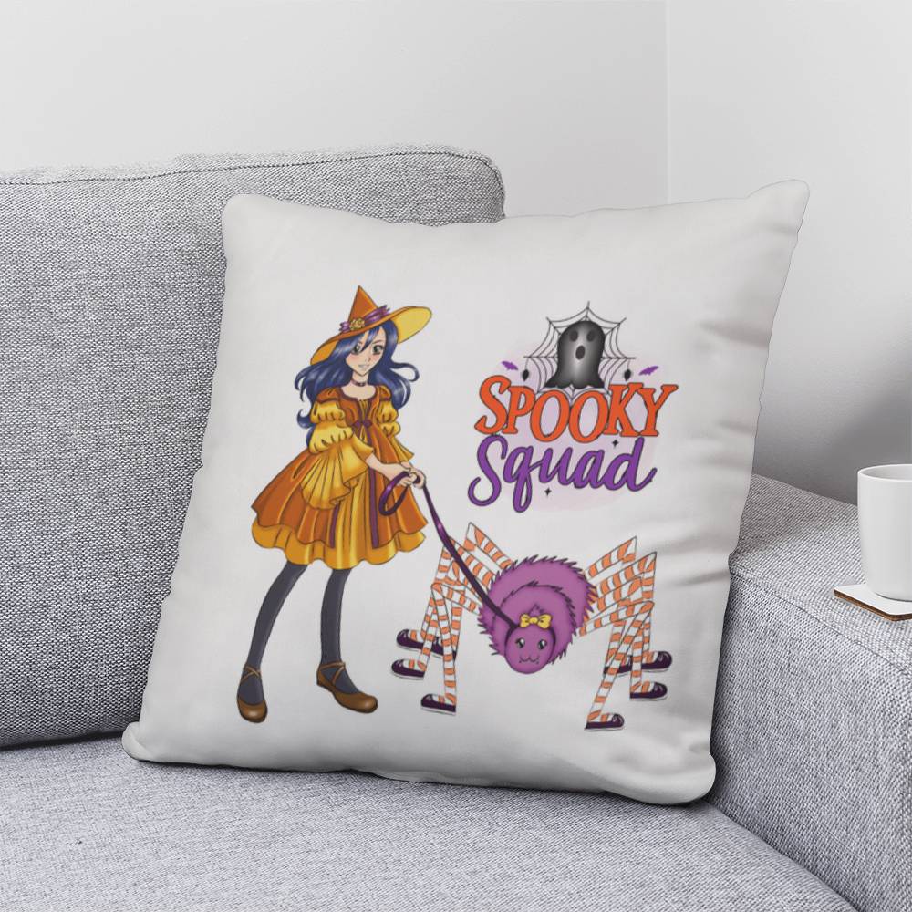 Spooky Squad Halloween Throw Pillow