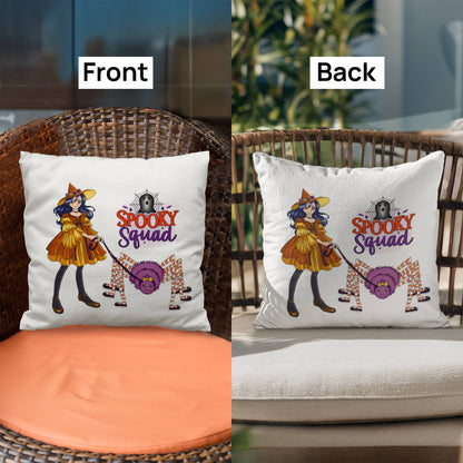 Spooky Squad Halloween Throw Pillow