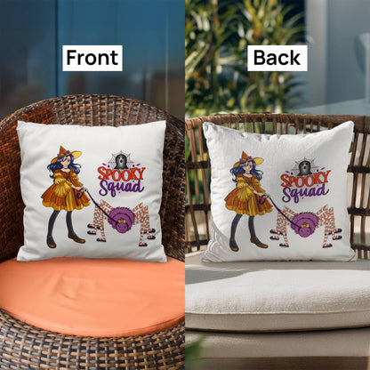 Spooky Squad Halloween Throw Pillow