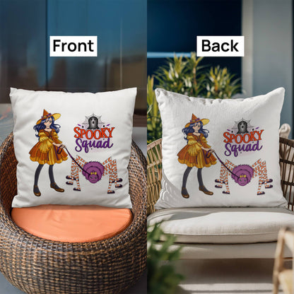 Spooky Squad Halloween Throw Pillow