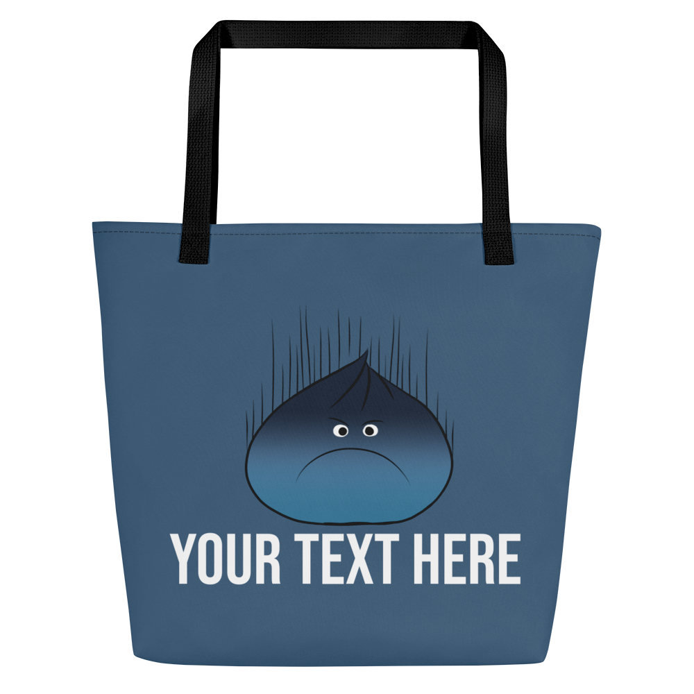 Personalized Moody Dumpling Large Tote Bag