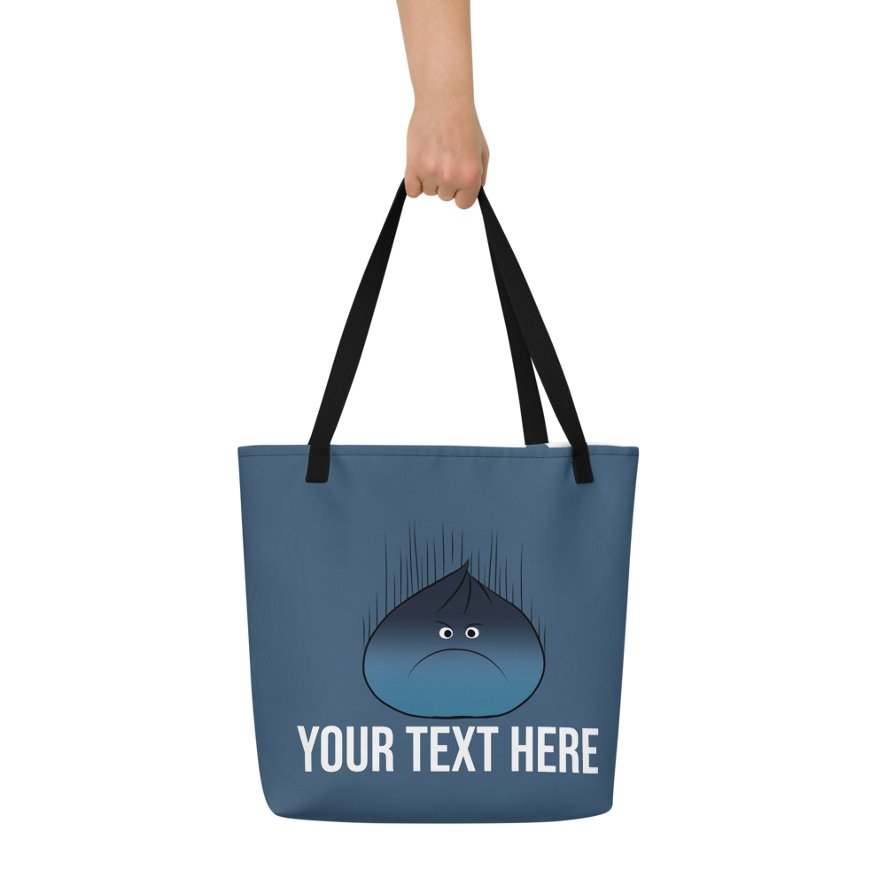 Personalized Moody Dumpling Large Tote Bag