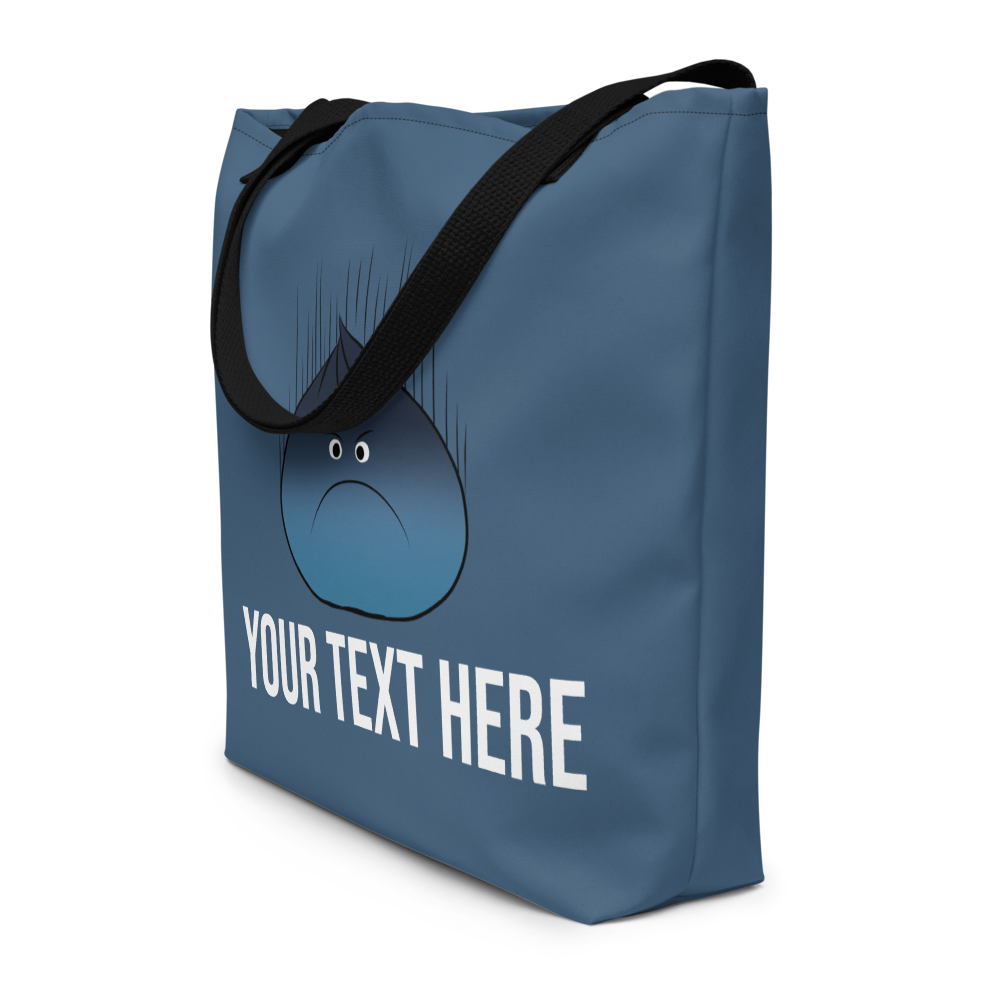 Personalized Moody Dumpling Large Tote Bag