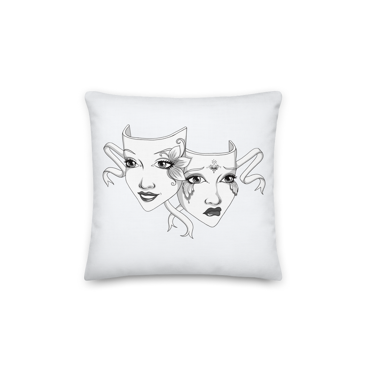 Black Drama Premium Pillow