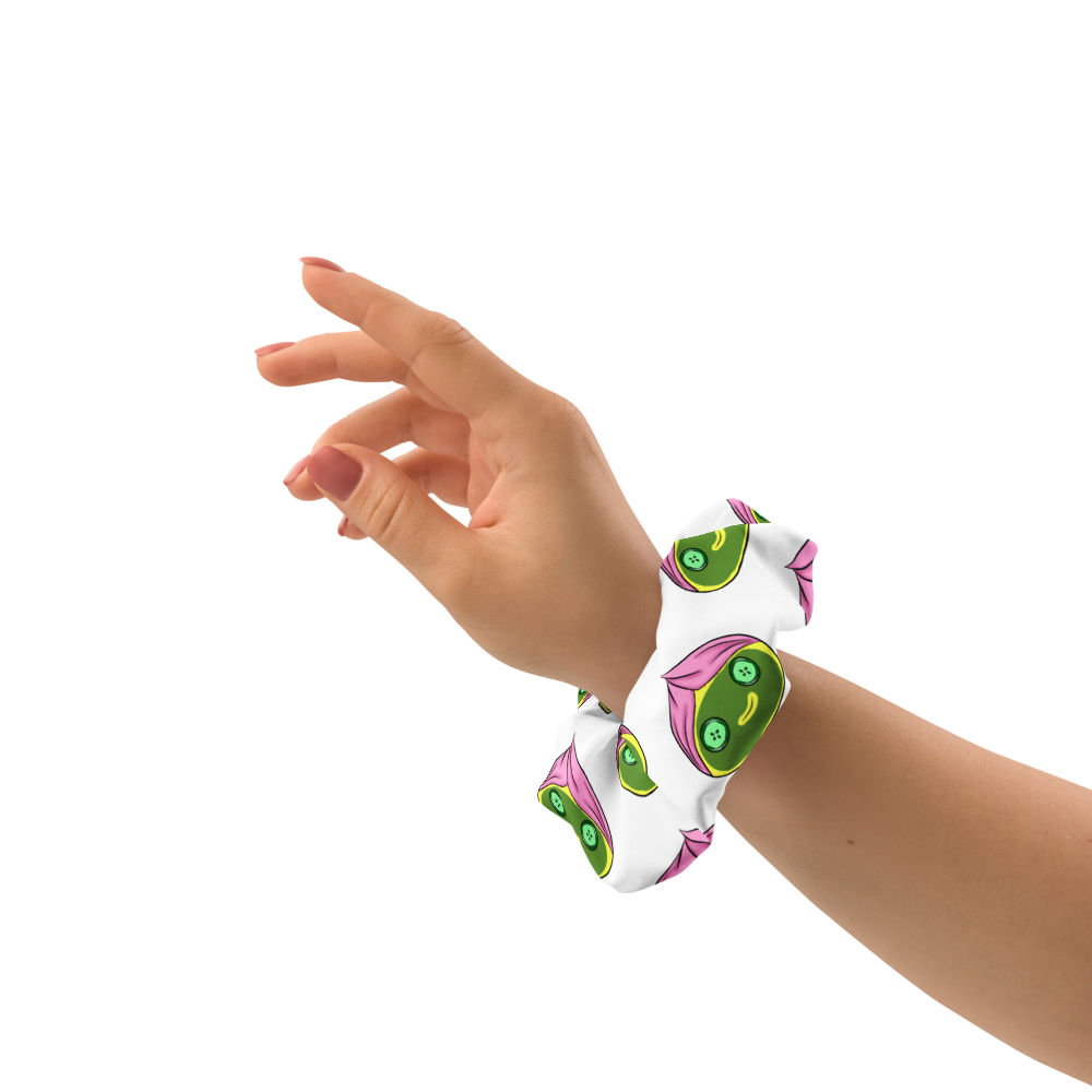 Spa Dumpling Recycled Scrunchie with Bow