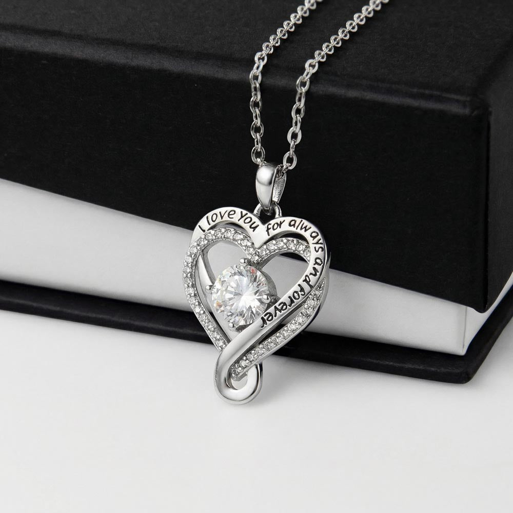 You + Me The Perfect Love Story  Love You Always Necklace