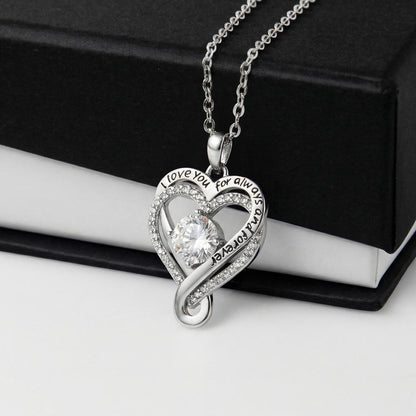 You + Me The Perfect Love Story  Love You Always Necklace