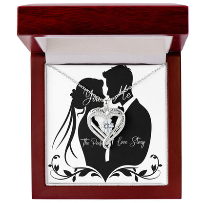 You + Me The Perfect Love Story  Love You Always Necklace