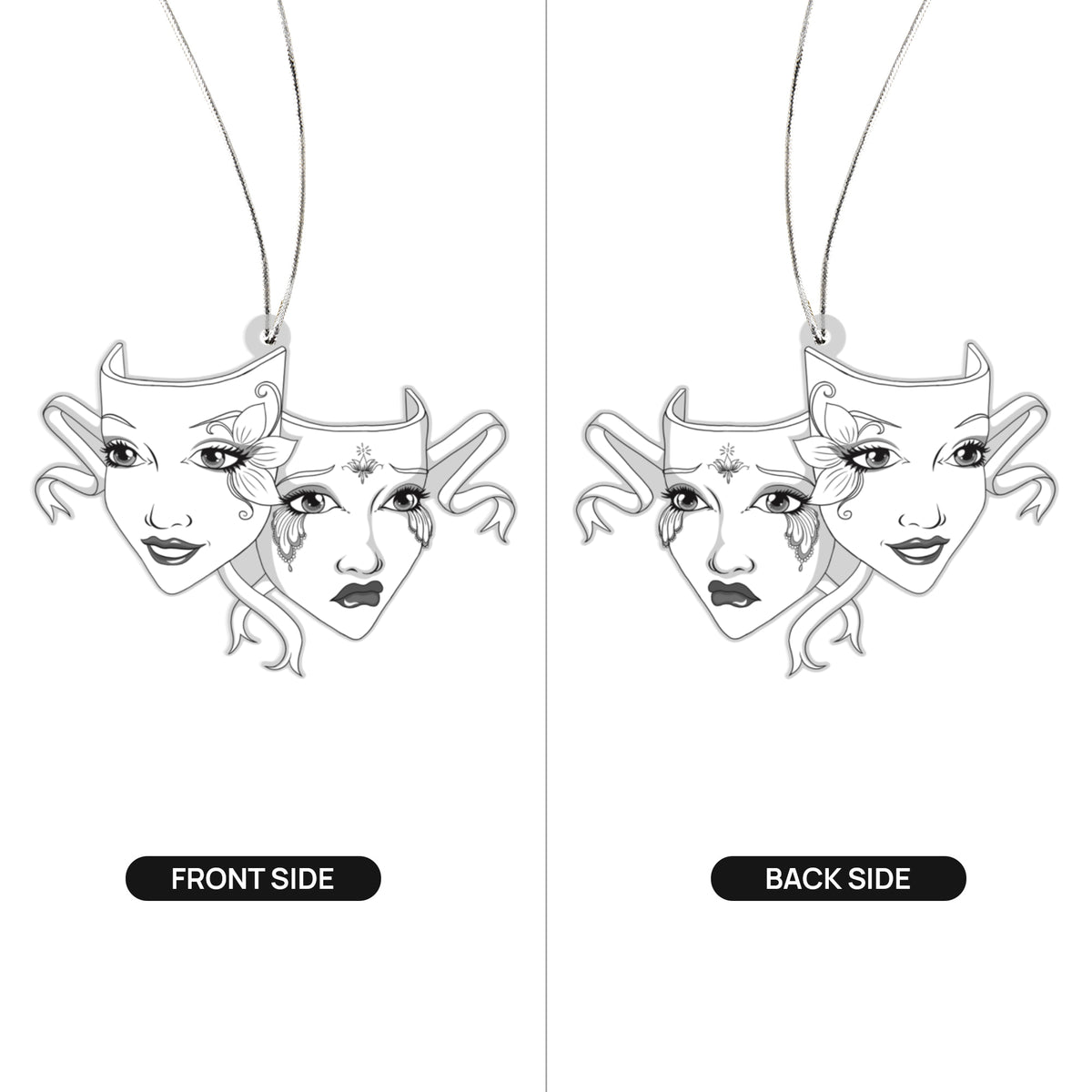 Drama mask Ornament