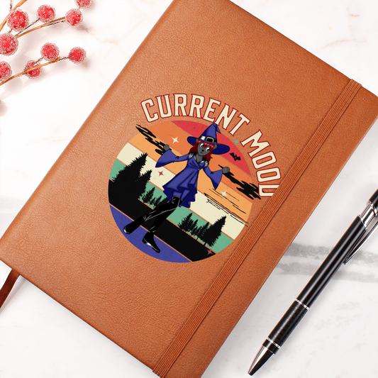 Current Mood Chiweenie Witch Graphic Leather Journal