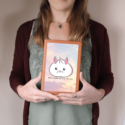 Stay Soft Bunny Journal – “Write It Down, Let It Go” Self Care Notebook