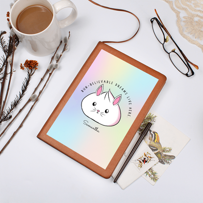Personalized Bun-believable Bunny Dumpling Journal, Kawaii Self Care Notebook